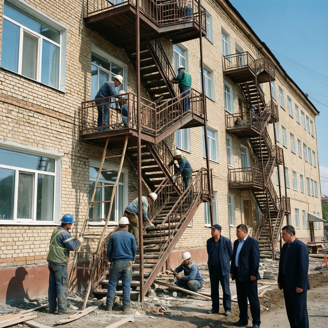 В Кизляре подрядчику выплатили более 1,9 млн рублей за ремонт пожарных лестниц