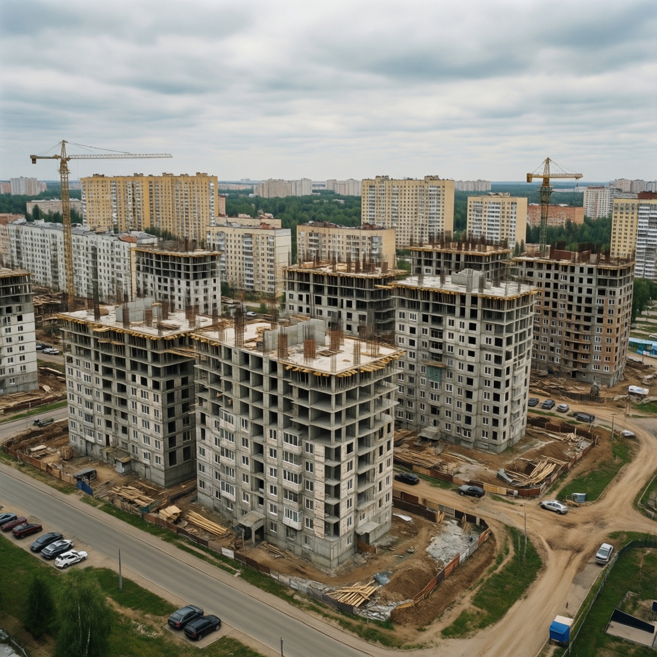 Продажа половины жилья в российских новостройках может растянуться на годы собеседник.ru