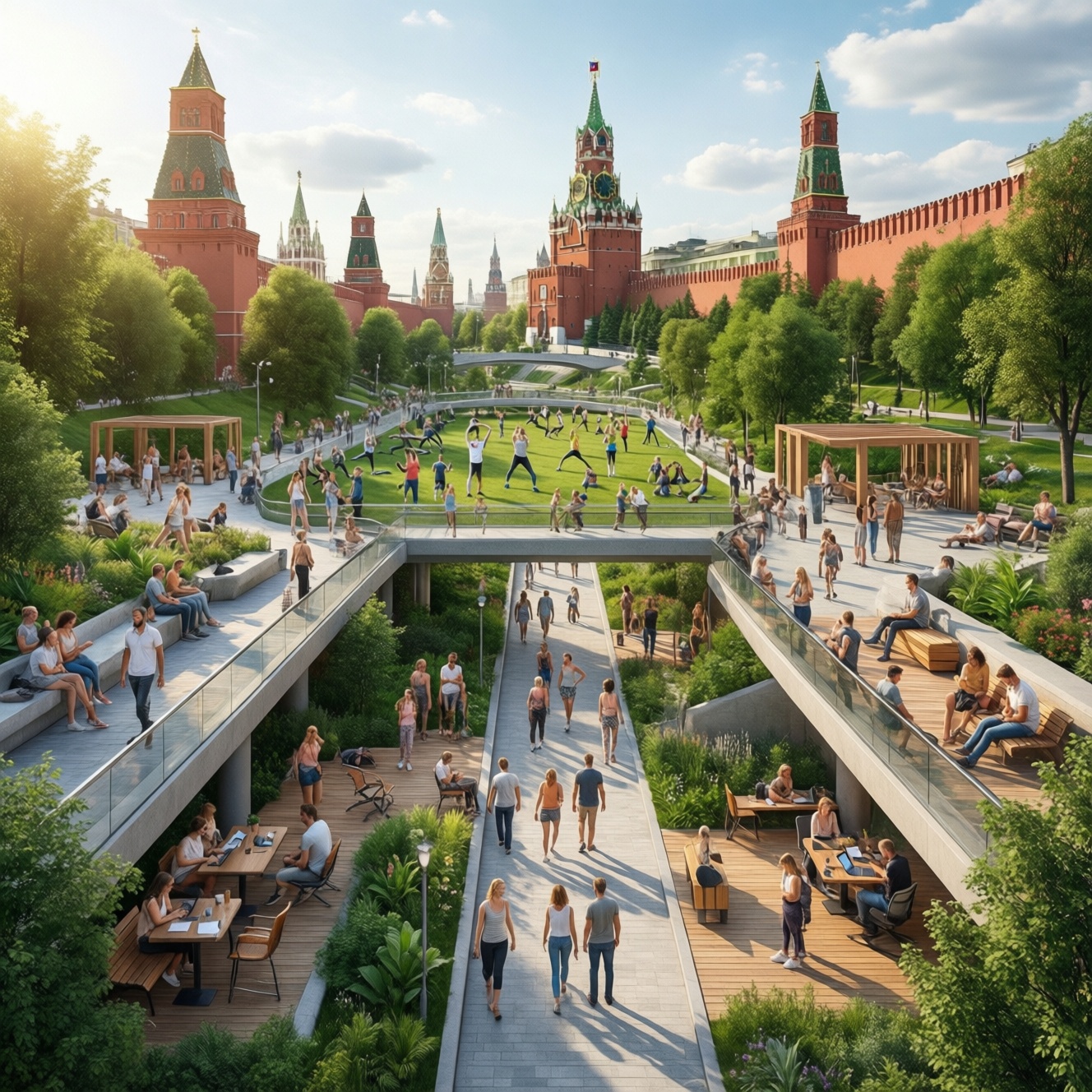 Московские парки стали необходимой частью городской инфраструктуры и повседневной жизни